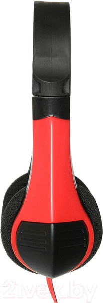 Изображение товара Наушники-гарнитура Оклик HS-M150 (черный/красный)