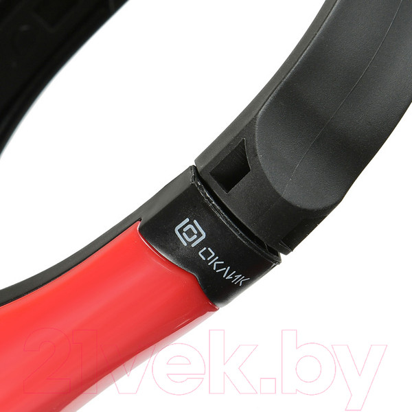 Изображение товара Наушники-гарнитура Оклик HS-M150 (черный/красный)