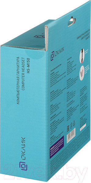 Изображение товара Наушники-гарнитура Оклик HS-M150 (черный/красный)