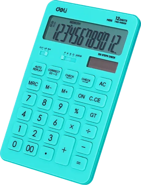 Изображение товара Калькулятор Deli Touch / EM01531 (голубой)