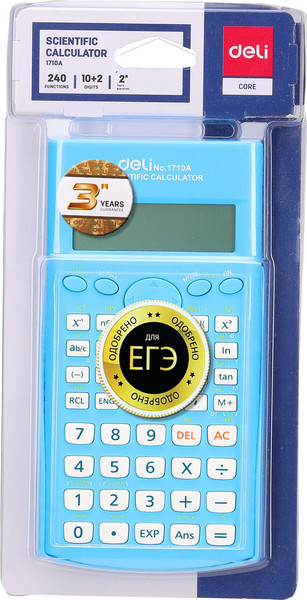 Изображение товара Калькулятор Deli E1710A (синий)