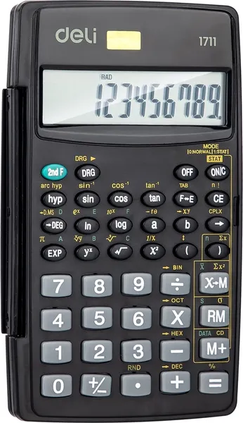 Изображение товара Калькулятор Deli E1711 (черный)