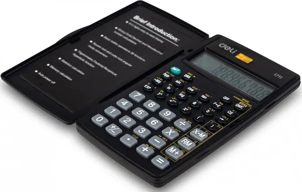 Изображение товара Калькулятор Deli E1711 (черный)