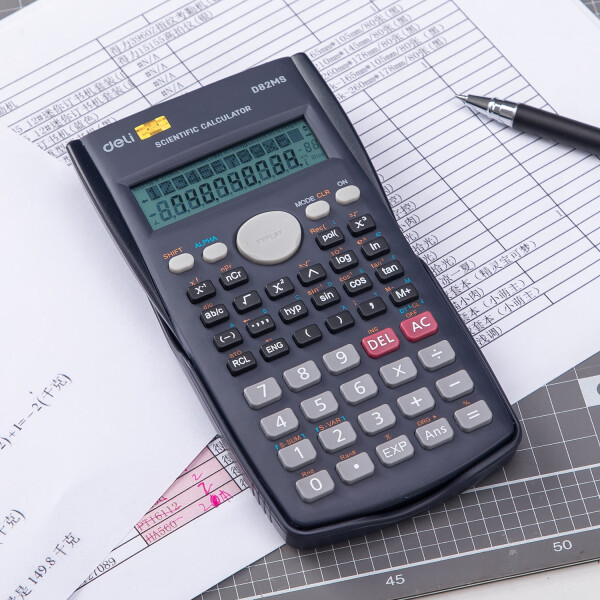 Изображение товара Калькулятор Deli ED82MS (темно-синий)