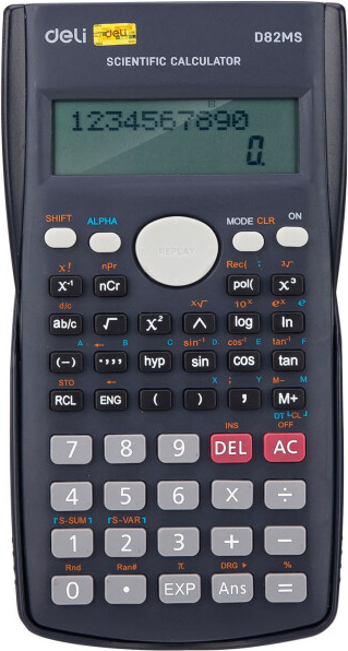 Изображение товара Калькулятор Deli ED82MS (темно-синий)