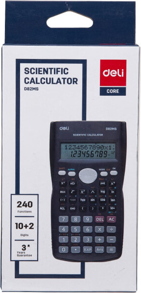Изображение товара Калькулятор Deli ED82MS (темно-синий)
