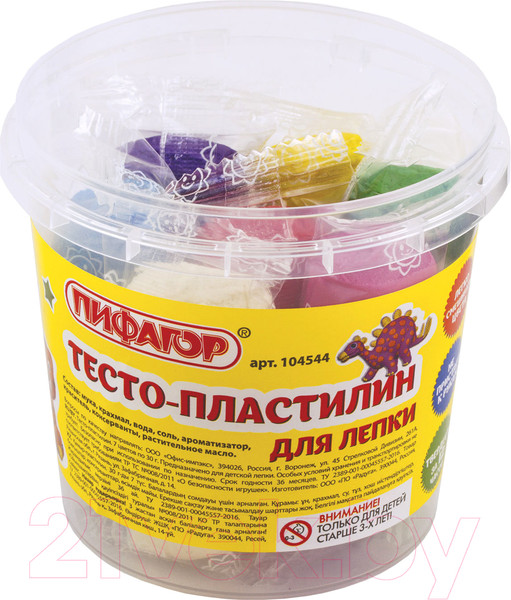 Изображение товара Пластилин Пифагор 104544 (7цв)