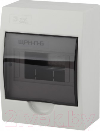 Изображение товара Бокс пластиковый ЭРА Simple ЩРН-П-06 / Б0041522