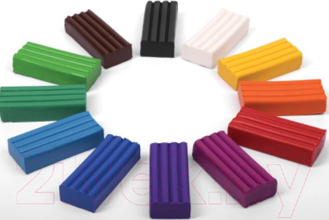 Изображение товара Пластилин Пифагор Школьный / 105434 (12цв)