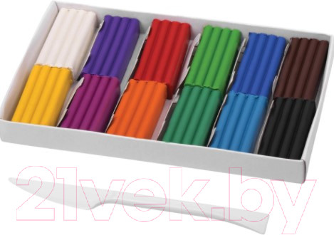 Изображение товара Пластилин Пифагор Школьный / 105434 (12цв)