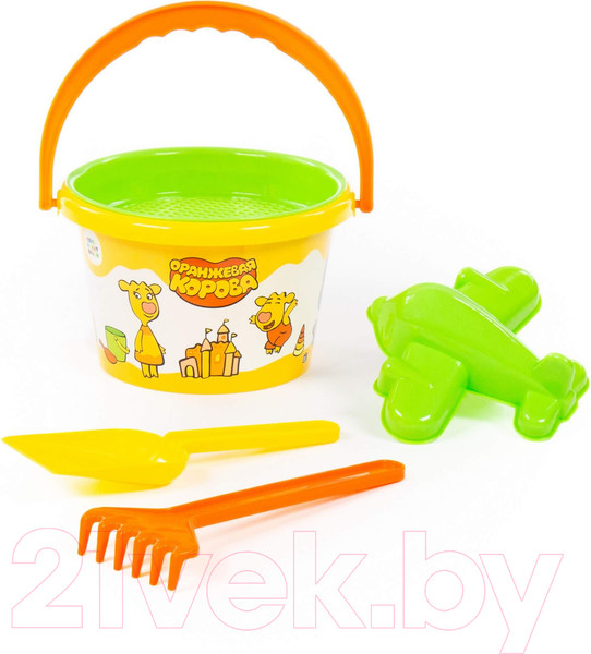 Изображение товара Набор игрушек для песочницы Полесье Оранжевая корова №3 / 83173