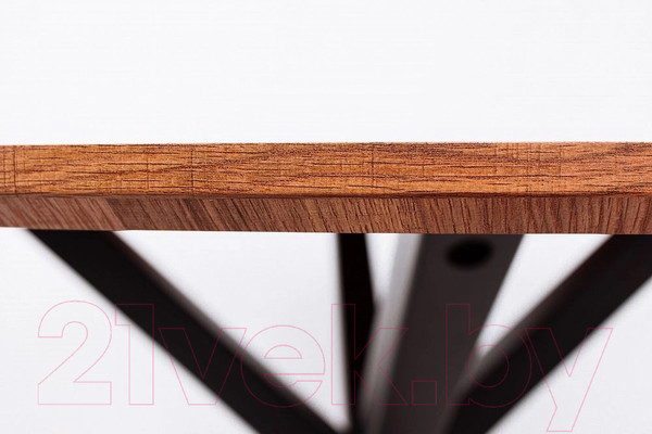 Изображение товара Обеденный стол AksHome Dolce (дуб античный/черный)