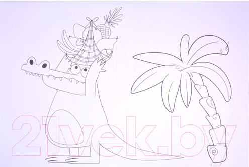 Изображение товара Раскраска Проф-Пресс Maxi-постер. Зебра в клеточку