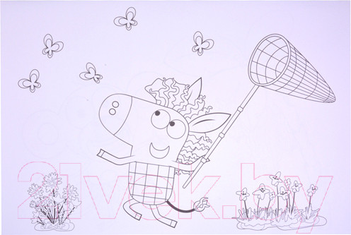 Изображение товара Раскраска Проф-Пресс Maxi-постер. Зебра в клеточку