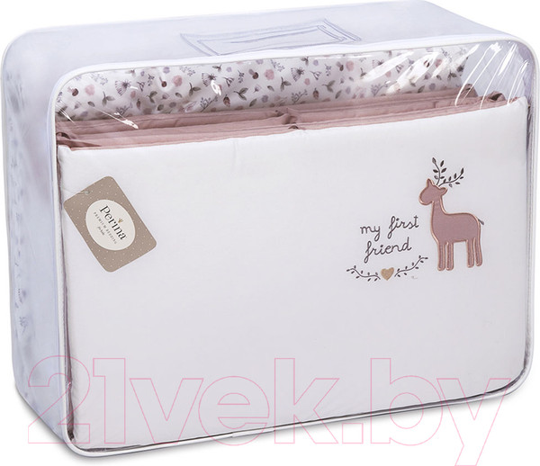 Изображение товара Комплект постельный для малышей Perina Little Forest / ЛФ7-01.2 (7 предметов, карамель)