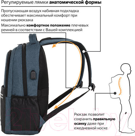 Изображение товара Рюкзак Brauberg Urban / 229893