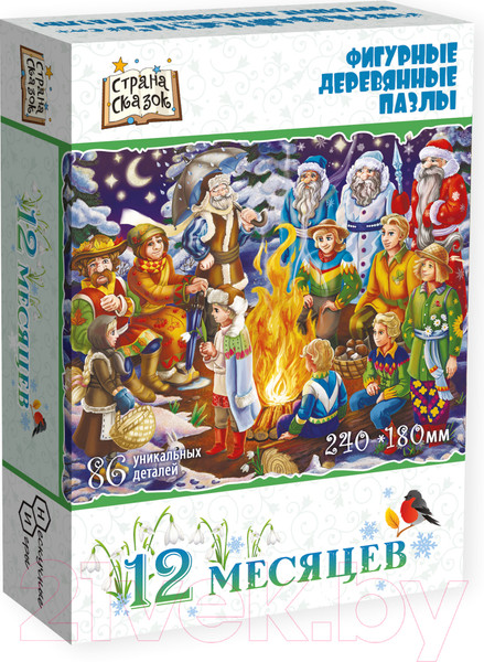 Изображение товара Пазл Нескучные игры Страна Сказок 12 месяцев / 8379