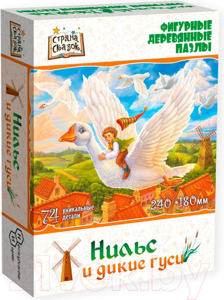 Изображение товара Пазл Нескучные игры Страна Сказок Нильс и дикие гуси / 8397