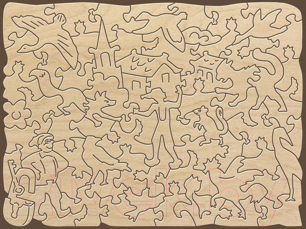 Изображение товара Пазл Нескучные игры Страна Сказок Нильс и дикие гуси / 8397