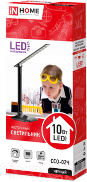 Изображение товара Настольная лампа INhome ССО-02Ч 1 / 4690612013480 (черный)