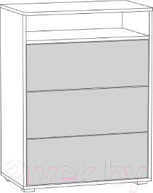 Изображение товара Комод Mobi Вуди 13.293 (белый премиум/дуб золотой Craft)