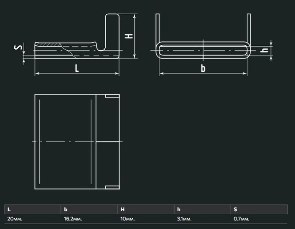 Изображение товара Скрепа Fortisflex СМ(304)-15 / 72035 (100шт)