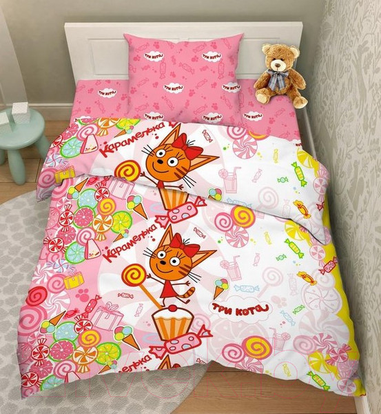 Изображение товара Комплект постельного белья ВАСИЛЕК Десерт Карамельки. Тинейджер 7604 / 188145