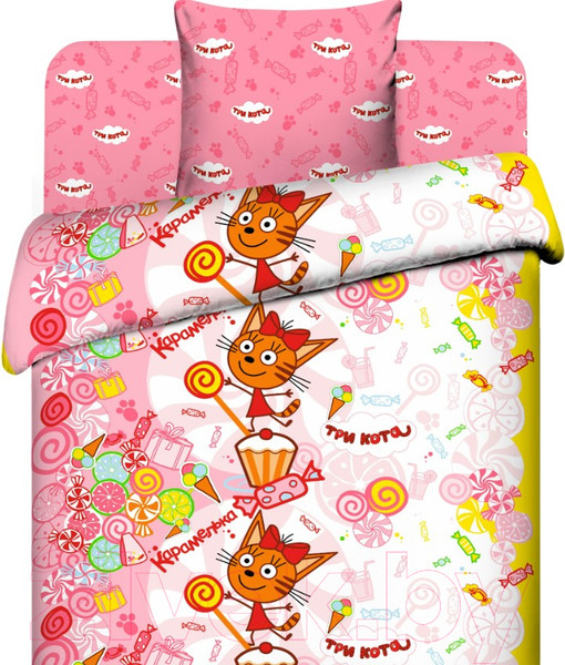 Изображение товара Комплект постельного белья ВАСИЛЕК Десерт Карамельки. Тинейджер 7604 / 188145