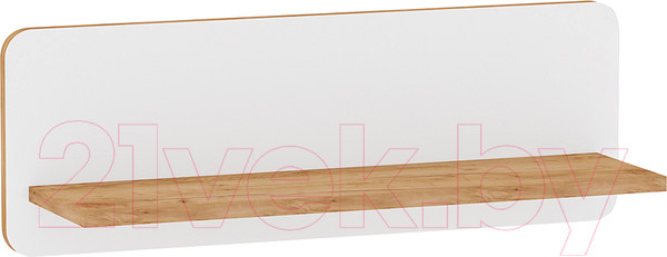 Изображение товара Полка Mobi Вуди 15.46 (белый премиум/дуб золотой Craft)
