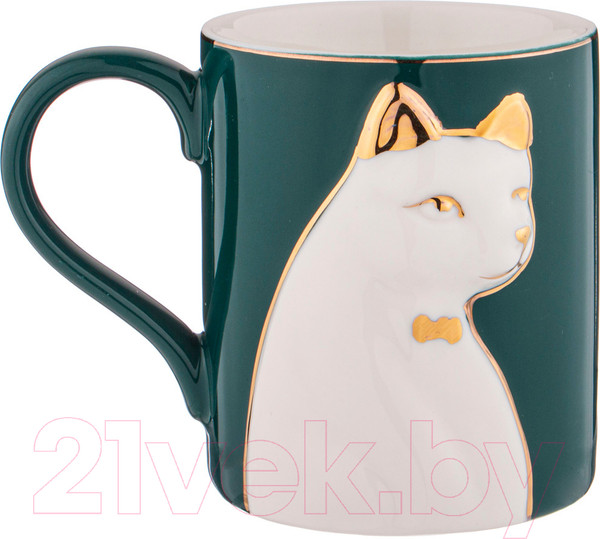 Изображение товара Набор кружек Lefard Animal World. Кошка / 151-204 (зеленый)