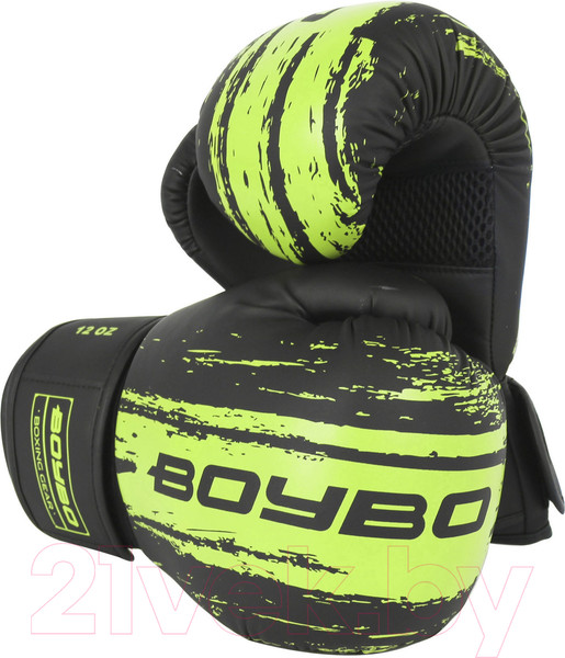 Изображение товара Боксерские перчатки BoyBo Stain (14oz, зеленый)
