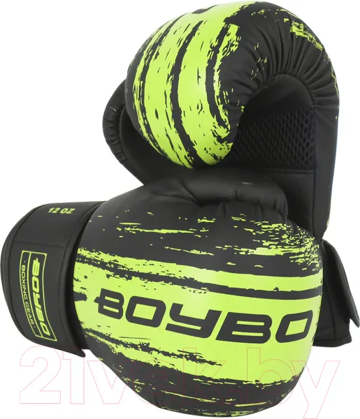 Изображение товара Боксерские перчатки BoyBo Stain (6oz, зеленый)