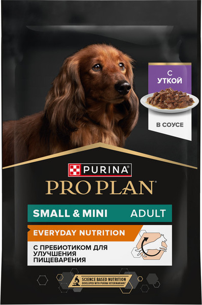 Изображение товара Влажный корм для собак Pro Plan Adult OptiSavour с уткой (85г)