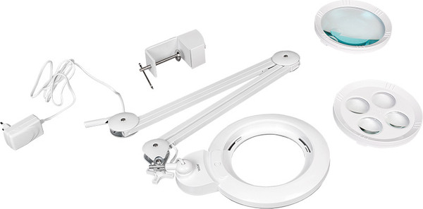 Изображение товара Лампа-лупа Veber 8608D LED Bi-color / 27116 (сменные линзы)