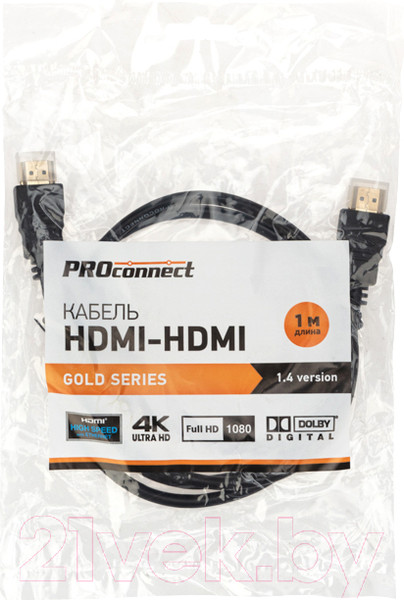 Изображение товара Кабель PROconnect HDMI - HDMI / 17-6202-6 (1м)
