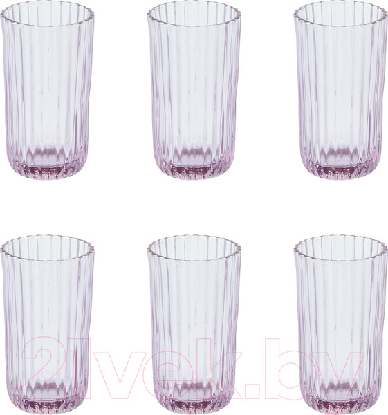 Изображение товара Набор стаканов Gipfel Pink Stripes 41267 (6шт)