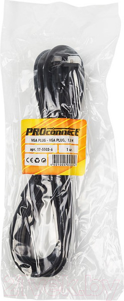Изображение товара Кабель PROconnect VGA plug - VGA plug / 17-5503-6