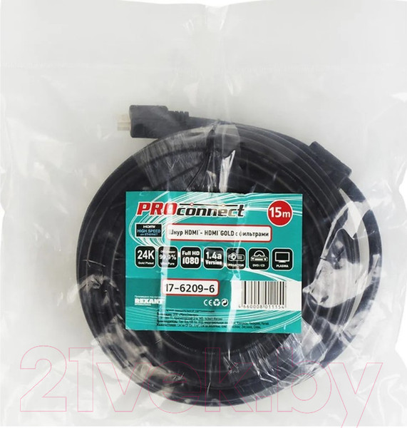 Изображение товара Кабель PROconnect HDMI - HDMI / 17-6209-6 (15м)
