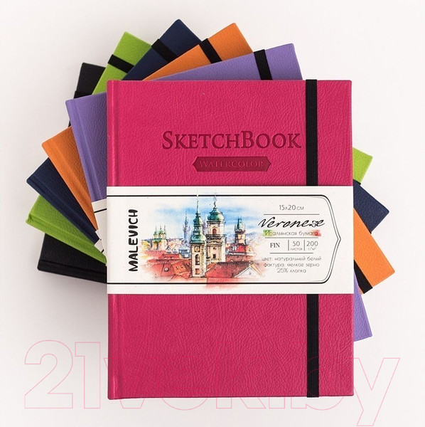 Изображение товара Скетчбук Малевичъ Veroneze / 401463 (50л, темно-синий)