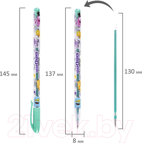 Изображение товара Набор гелевых ручек Юнландия Металлик / 142801 (6шт)