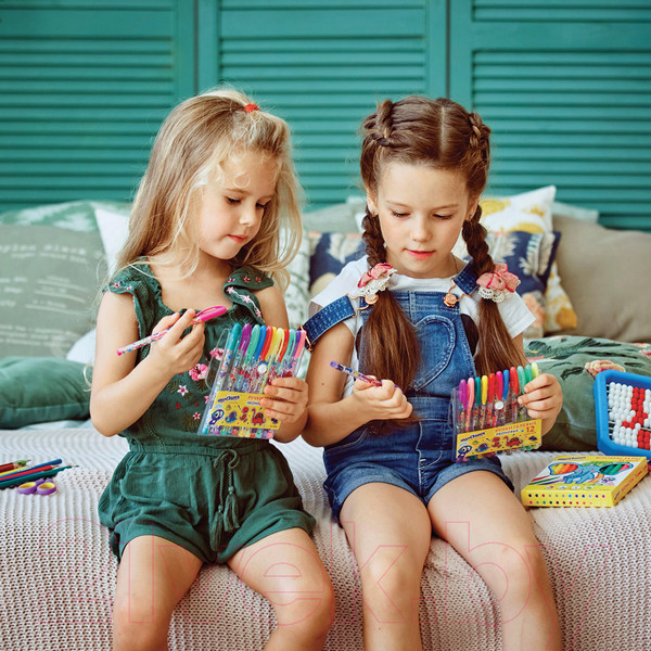 Изображение товара Набор гелевых ручек Юнландия Металлик / 142801 (6шт)