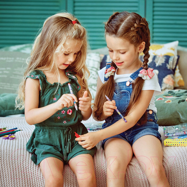 Изображение товара Набор гелевых ручек Юнландия Блестки / 142802 (6шт)