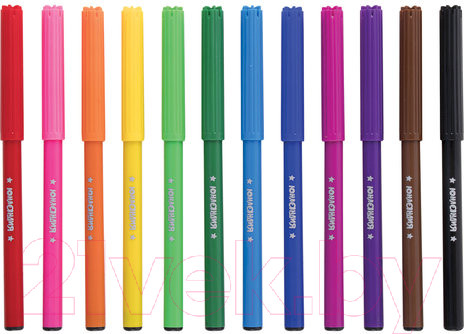 Изображение товара Фломастеры Юнландия Уроки рисования / 151416 (12шт)