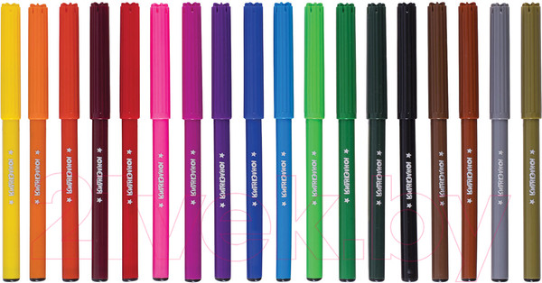 Изображение товара Фломастеры Юнландия Уроки рисования / 151417 (18шт)