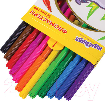 Изображение товара Фломастеры Юнландия Экзотика / 151421 (12шт)