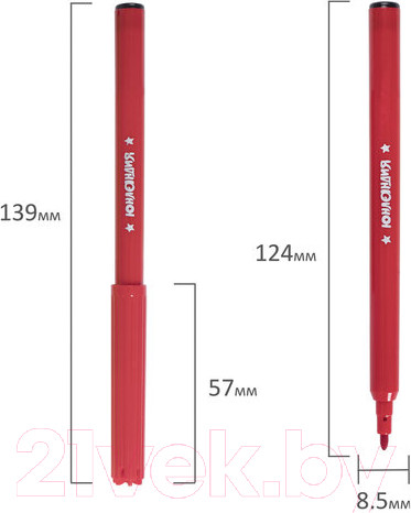 Изображение товара Фломастеры Юнландия Экзотика / 151421 (12шт)