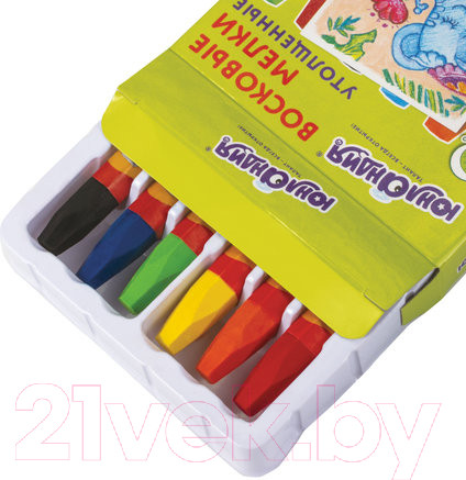 Изображение товара Восковые мелки Юнландия Юнландик и индийский слон / 227296 (6шт)