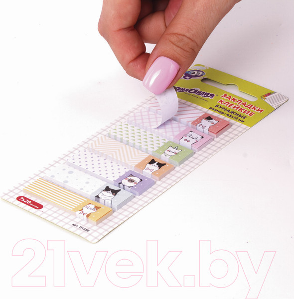 Изображение товара Стикеры канцелярские Юнландия Котики / 111358