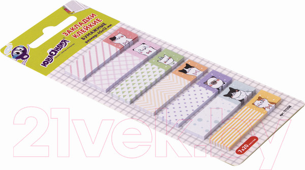 Изображение товара Стикеры канцелярские Юнландия Котики / 111358