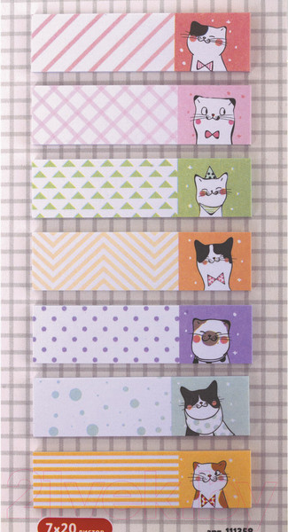 Изображение товара Стикеры канцелярские Юнландия Котики / 111358